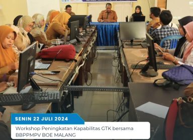 Workshop Peningkatan Kapabilitas GTK Bersama BBPPMPV BOE MALANG