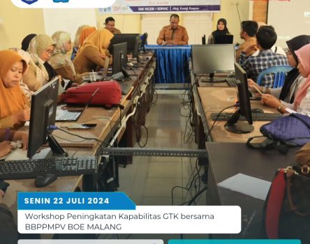 Workshop Peningkatan Kapabilitas GTK Bersama BBPPMPV BOE MALANG