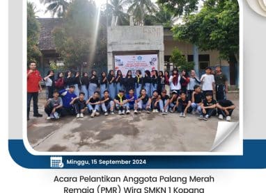 Acara Pelantikan Anggota Palang Merah Remaja (PMR) Wira SMKN 1 Kopang