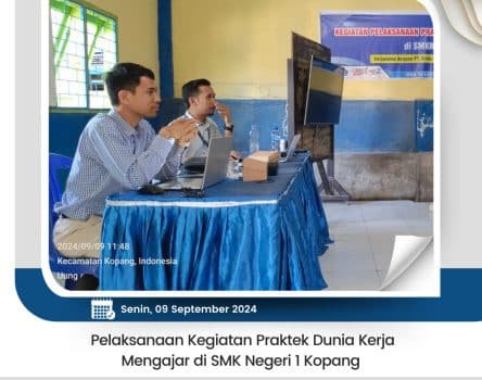 Pelaksanaan Kegiatan Praktek Dunia Kerja Mengajar di SMK Negeri 1 Kopang