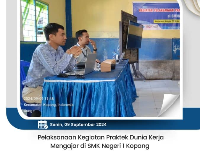 Pelaksanaan Kegiatan Praktek Dunia Kerja Mengajar di SMK Negeri 1 Kopang