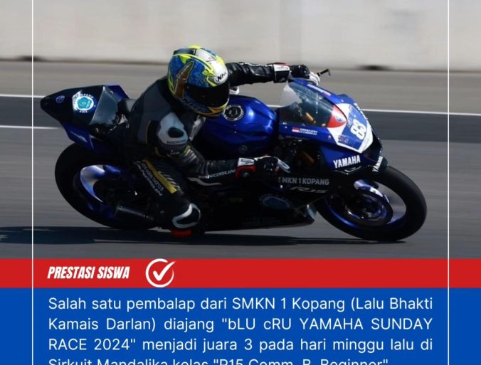 SMK Negeri 1 Kopang Raih Juara 3 di Sunday Race Yamaha: Pengharapan dan Kebanggaan