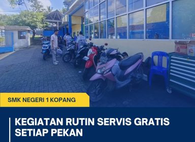 Kabar Gembira! Servis Motor Gratis Tiap Pekan Hadir di SMKN 1 Kopang